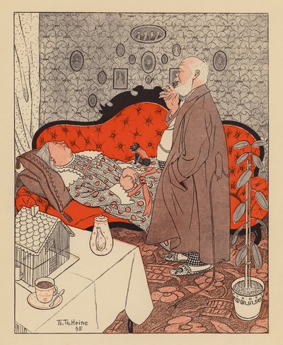 Retired Couple by Thomas Theodor Heine