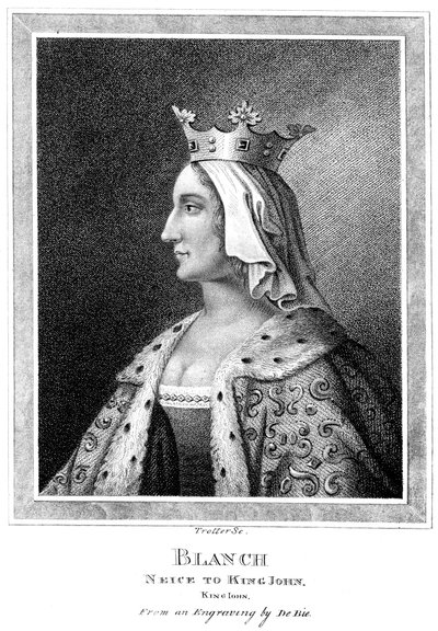 Blanche of Castile, niece to King John by Thomas Trotter