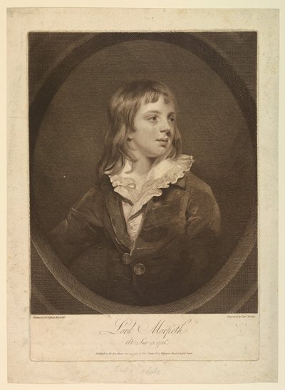 Portrait of George Howard, Sixth Earl of Carlisle, Viscount Morpeth by Thomas Trotter