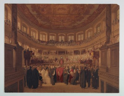Encaenia in the Sheldonia, 1814 by Thomas Unwins
