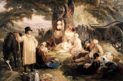 Haymakers at Dinner by Thomas Unwins