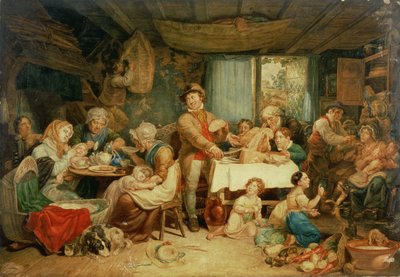 Living off the Fat of the Land, A Country Feast by Thomas Unwins