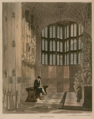 Henry 7th Chapel; Westminster, London by Thomas Uwins