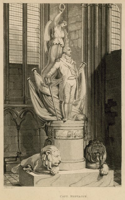 Memorial to Captain Montague, Westminster Abbey, London by Thomas Uwins