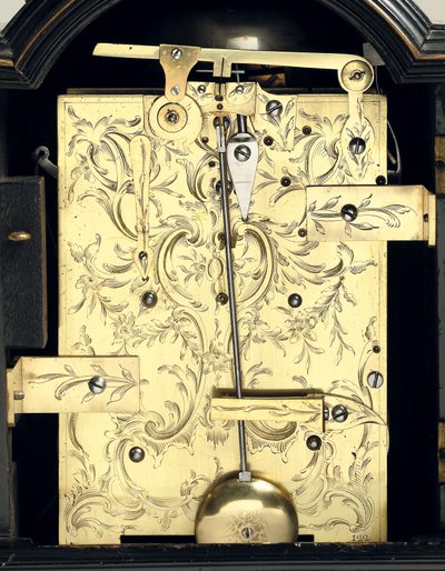 Detail of a George III striking table clock, c.1770 (detail) by Thomas Wagstaff or Wagstaffe