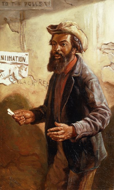His First Vote, 1868 by Thomas Waterman Wood