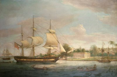 A Country Ship on the Hoogly near Calcutta by Thomas Whitcombe