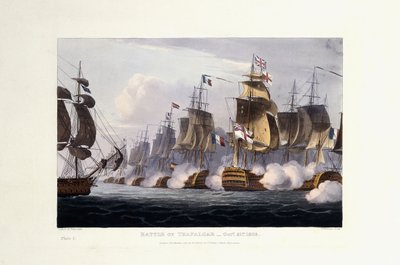 The Battle of Trafalgar, October 21st 1805 by Thomas Whitcombe