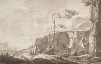 Rocky Landscape with a Stream by Thomas Wijck