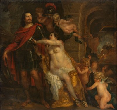 Venus Arming a Warrior, Possibly Johan Maurits at the Forge of Vulcan by Thomas Willeboirts Bosschaert