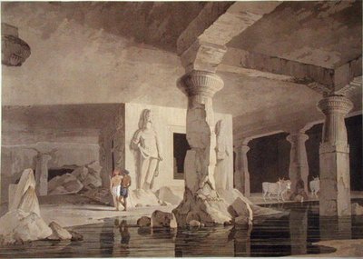 Part of the Temple of the Elephanta, plate VIII from 