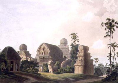 Sculptured Rocks at Mavalipuram on the Coast of Coromandel, plate I from Part 3 of 