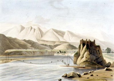 The Rope Bridge at Sirinagur, plate XXIII from Part 6 of 