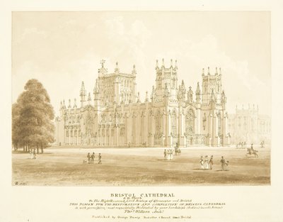 Design for Restoration and Completion of Bristol Cathedral by Thomas Willson