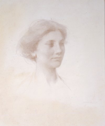 Head of a Girl, c.1909 by Thomas Wilmer Dewing