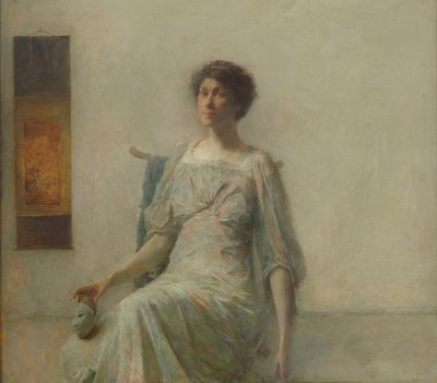 Lady with a Mask, 1911 by Thomas Wilmer Dewing