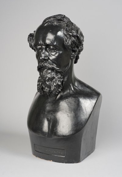 Copy of a bust of Charles Dickens by Thomas Woolner