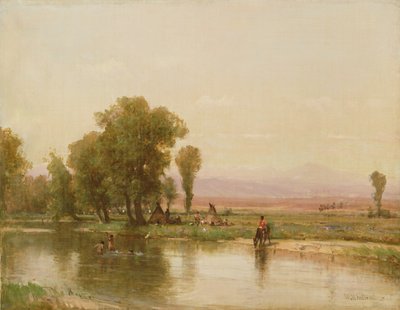 Encampment on the Platte River by Thomas Worthington Whittredge