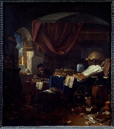 View of the Laboratory of an Alchemist by Thomas Wyck