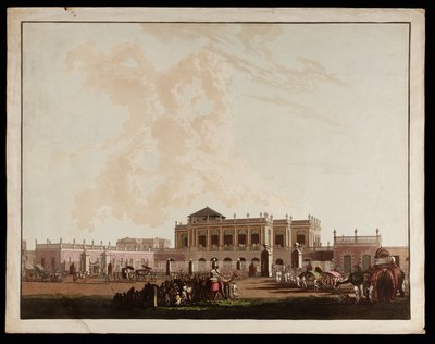Old Government House from the Views of Calcutta by Thomas und William Daniell