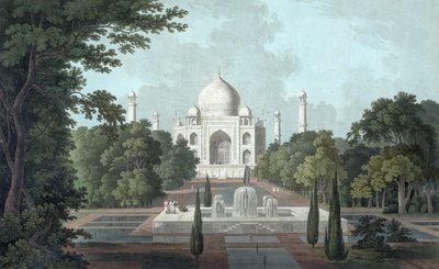 View of Taj Mahal by Thomas und William Daniell
