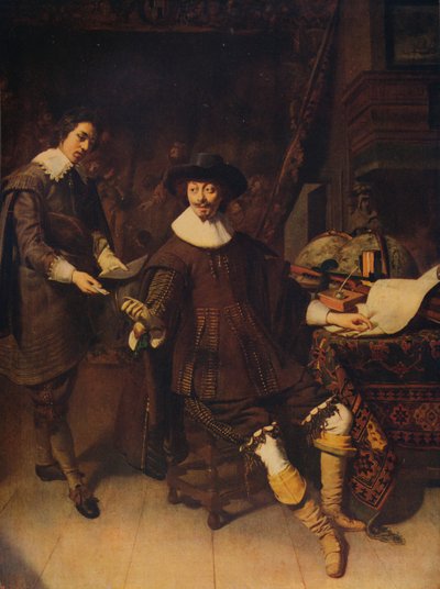 Constantijn Huygens and his Clerk, 1627, c1915 by Thomas de Keyser