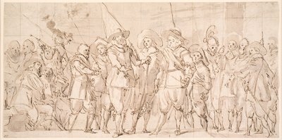 Officers and Other Civic Guardsmen of the IIIrd District of Amsterdam, Under the Command of Captain Allaert Cloeck and Lieutenant Lucas Jacobsz Rotgans by Thomas de Keyser