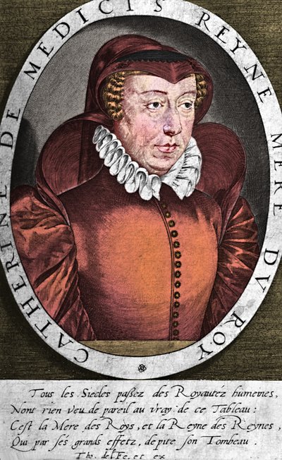 Catherine de Medici, Queen of Henry II of France by Thomas de Leu