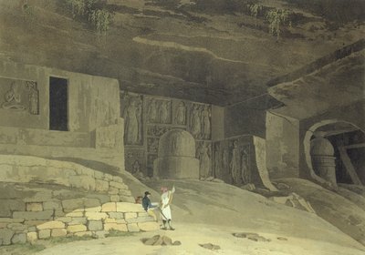 Part of the Kanaree Caves, Salsette, Plate 62 from 