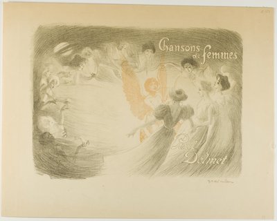 Songs of Women, cover for a book by Paul Delmet by Théophile Alexandre Pierre Steinlen