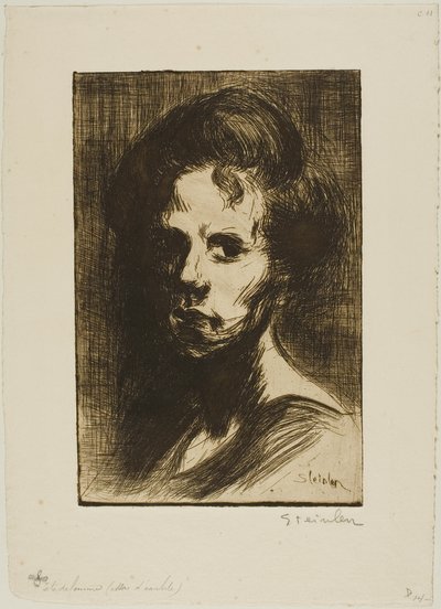 Head of a Woman, plate I by Théophile Alexandre Pierre Steinlen