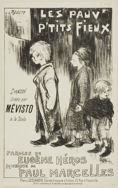 The Poor Little Boys by Théophile Alexandre Pierre Steinlen