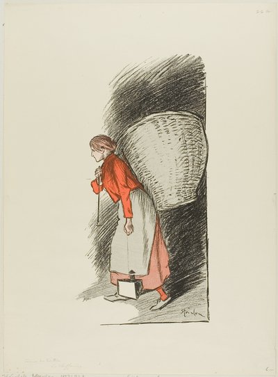 The Rag-picker by Théophile Alexandre Pierre Steinlen