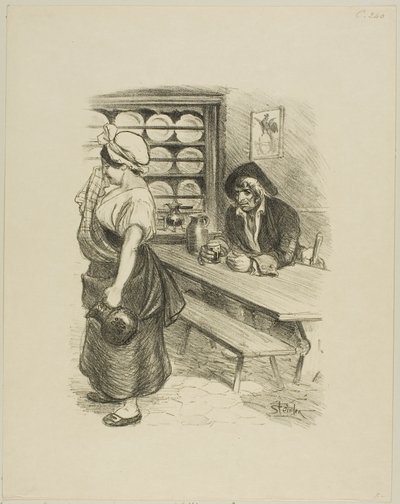 The Return of the Sailor by Théophile Alexandre Pierre Steinlen