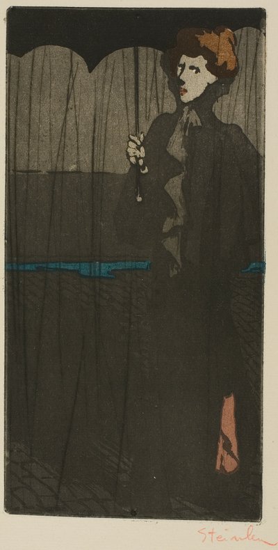 The Shower by Théophile Alexandre Pierre Steinlen