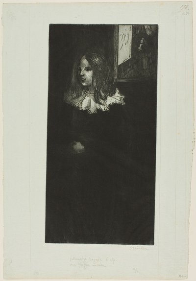 Young Girl with a White Collar by Théophile Alexandre Pierre Steinlen