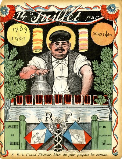 14 July 1789 - 1901 - drawing by Theophile Alexandre Steinlen by Théophile Alexandre Steinlen