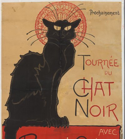 Poster for the Theatre Café Le Chat Noir in Paris by Théophile Alexandre Steinlen