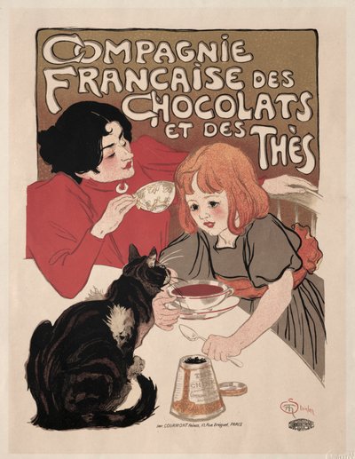 French Company of Chocolate and Teas by Théophile Alexandre Steinlen