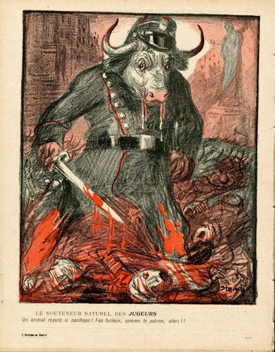 Cover of The Butter Plate, Number 357, Satirical in Colors by Théophile Alexandre Steinlen