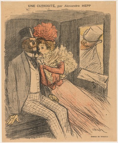 Gil Blas Illustré: A Curiosity, by Alexandre Hepp by Théophile Alexandre Steinlen