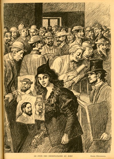 Illustration of Heidbrinck in Le Rire by Théophile Alexandre Steinlen