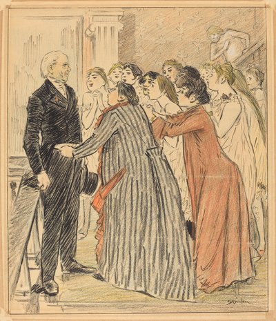The Adventure of the Old Dean, 1891 by Théophile Alexandre Steinlen
