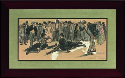 La Goulue and Valentin le Désossé at a Ball in the Moulin Rouge by Théophile Alexandre Steinlen