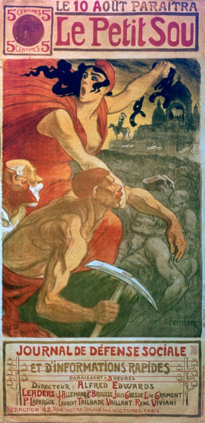 The Little Sou Socialist Magazine, c1879-1923 by Théophile Alexandre Steinlen