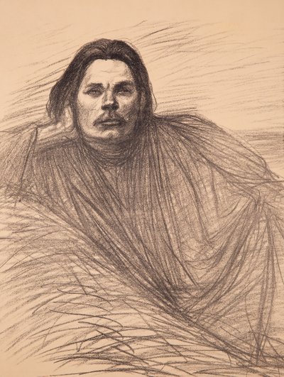Portrait of the Author Maxim Gorky by Théophile Alexandre Steinlen