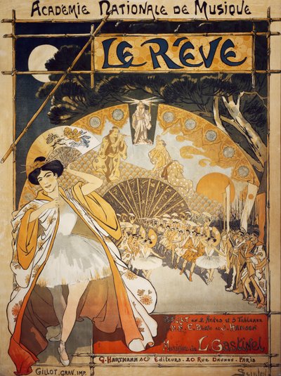 Poster for Le Reve, ballet by Théophile Alexandre Steinlen