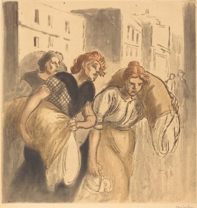 Return from the Wash House by Théophile Alexandre Steinlen
