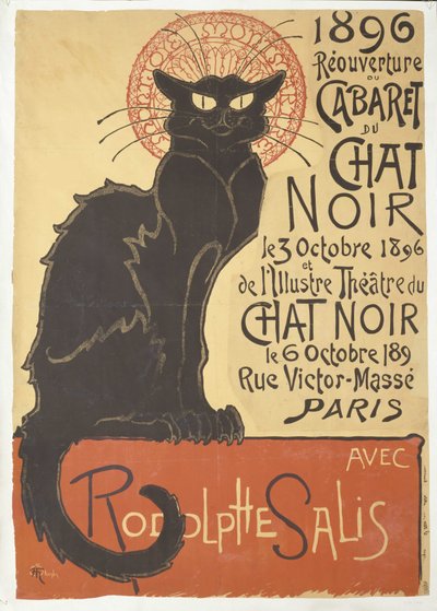 Reopening of the Cabaret du Chat Noir, 1896 by Théophile Alexandre Steinlen