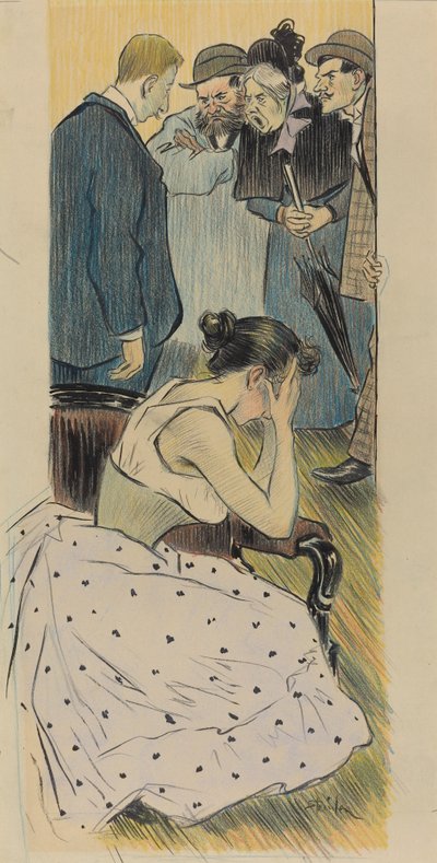 His Family Song by Théophile Alexandre Steinlen
